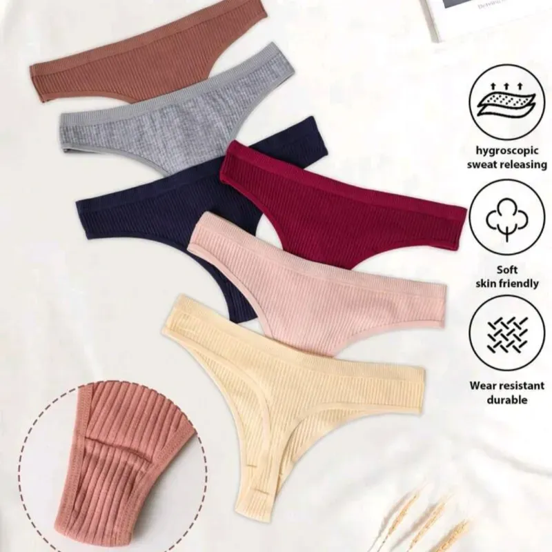 Paq '6 Algodón| Talla S, M y L