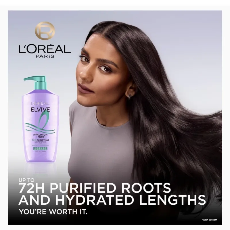 Set L'Oreal Paris Elvive Hyaluron + Pure (828 ml)