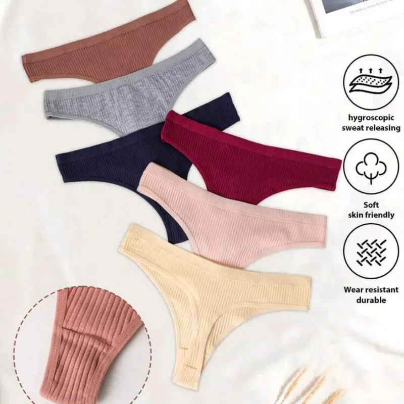 Paquete de 6 Algodón | Talla S, M y L