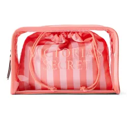 Bolsa Cosmetiquera Peach Victoria’s Secret 2 piezas 