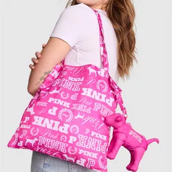 Bolsa rosa con estuche de logo PINK 
