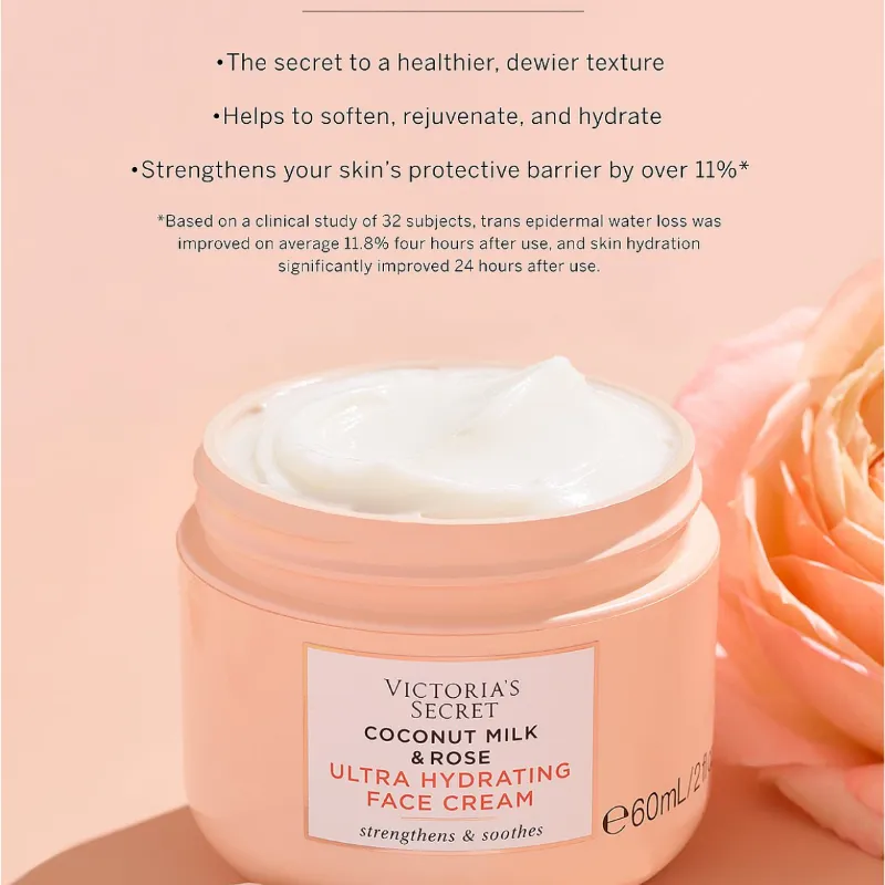 Crema facial super hidratante Coconut Milk & Rose  