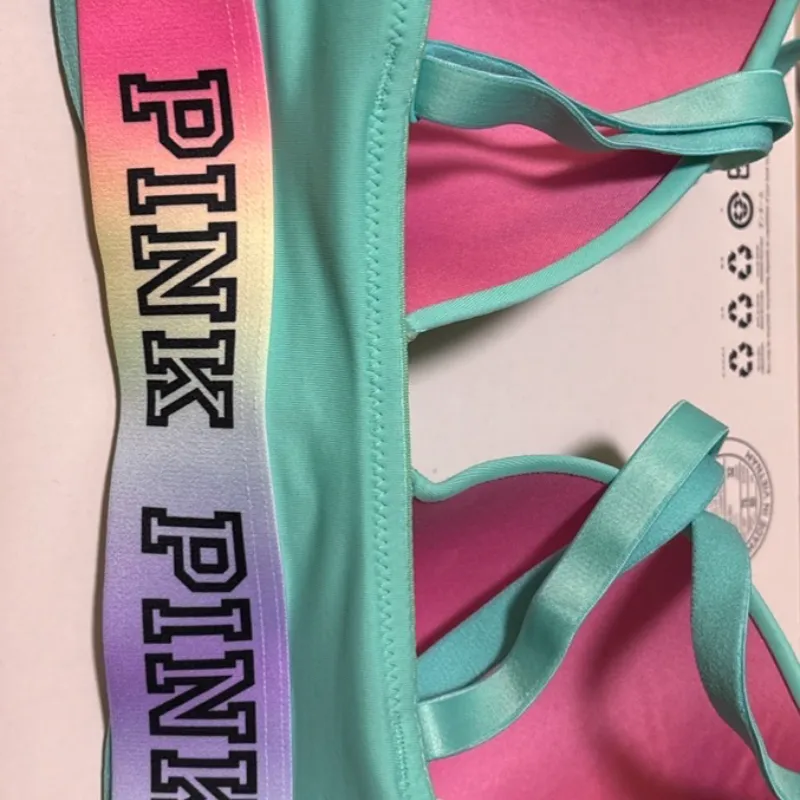 PINK Wear Everywhere Wear Everywhere Front Close T-Shirt Lightly Lined