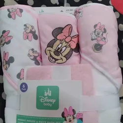 Set 3 Toallas de Bebe Minnie Mouse 