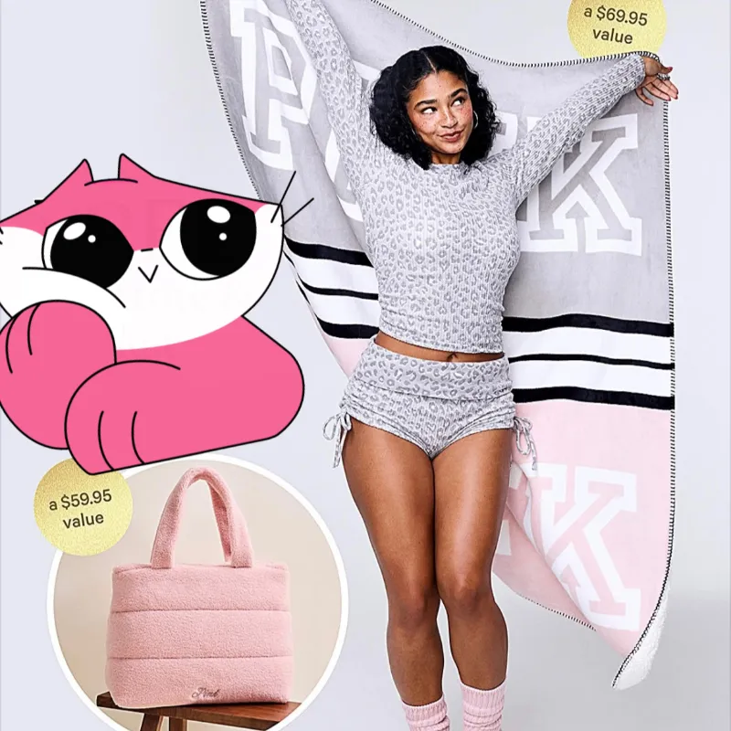 Set de colcha y Cartera PINK