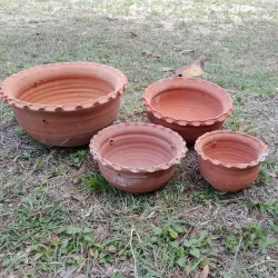 Jardineras de barro