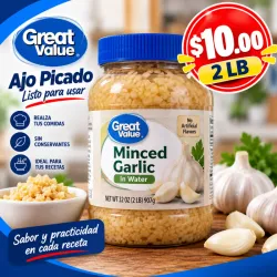Ajo Picado Great Value 2 lb