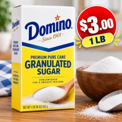 Azúcar Granulada Domino 1 lb