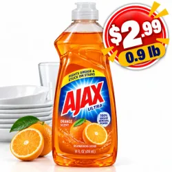 Detergente Líquido Ajax Naranja 0.9 Lb