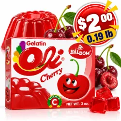 Gelatina Baldom Cereza 0.19 Lb