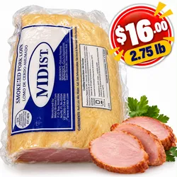 Smoked pork loin, lomo ahumado 2.75 lb