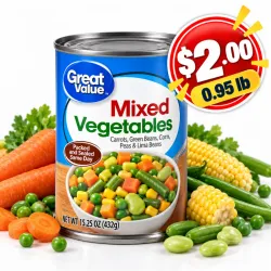 Vegetales Mixtos Great Value 0.95 Lb