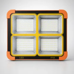 Lámpara recargable con panel