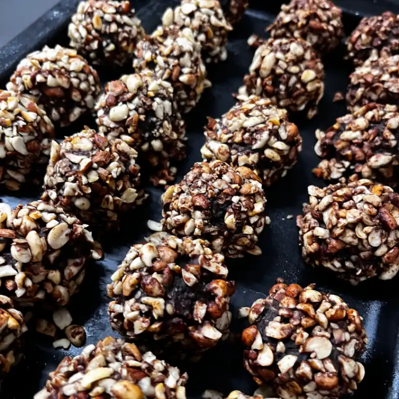 Trufas de chocolate con maní 🍫🥜