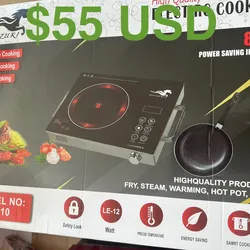 Cocina infrarrojo con sartén $55 USD 