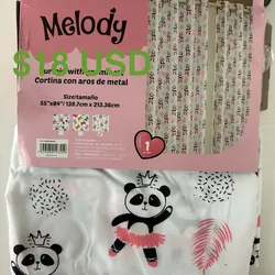 Cortinas de niñas (2 paños )$18 USD 