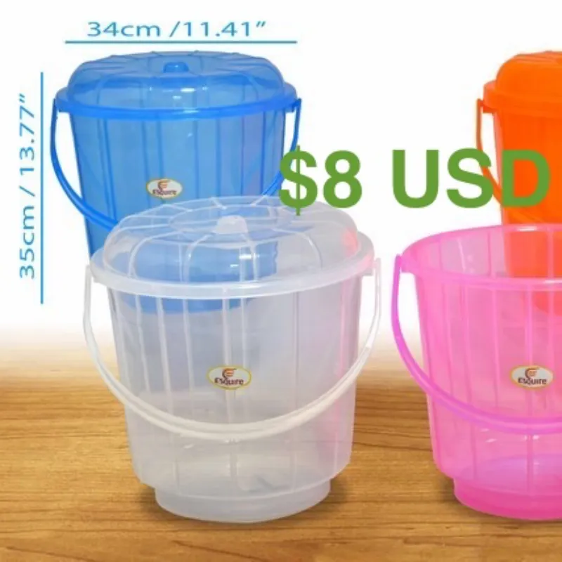 Cubo con tapa $8 