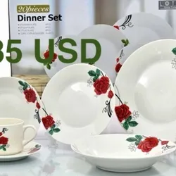 Juego de Vajillas $25 USD 