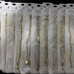 Manilla de mujer, laminadas en 14 kilates