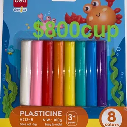 Plastilina Set de ocho colores