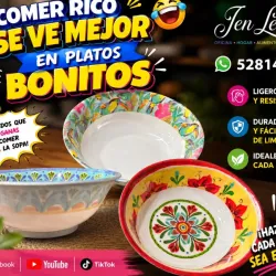 Plato hondo de melamina