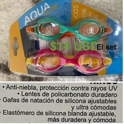 set de 2 lentes para buceo 