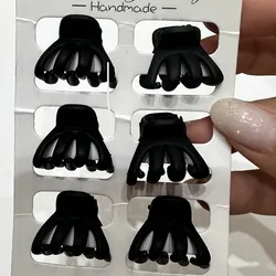 Set de 6 pellizcos negros