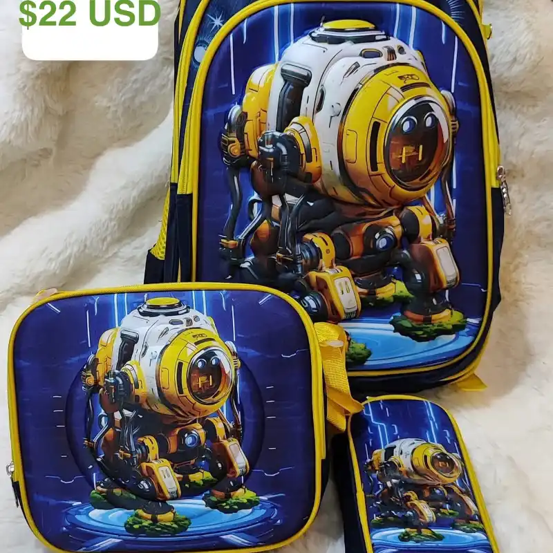 Set de mochilas de Niño 22 USD 