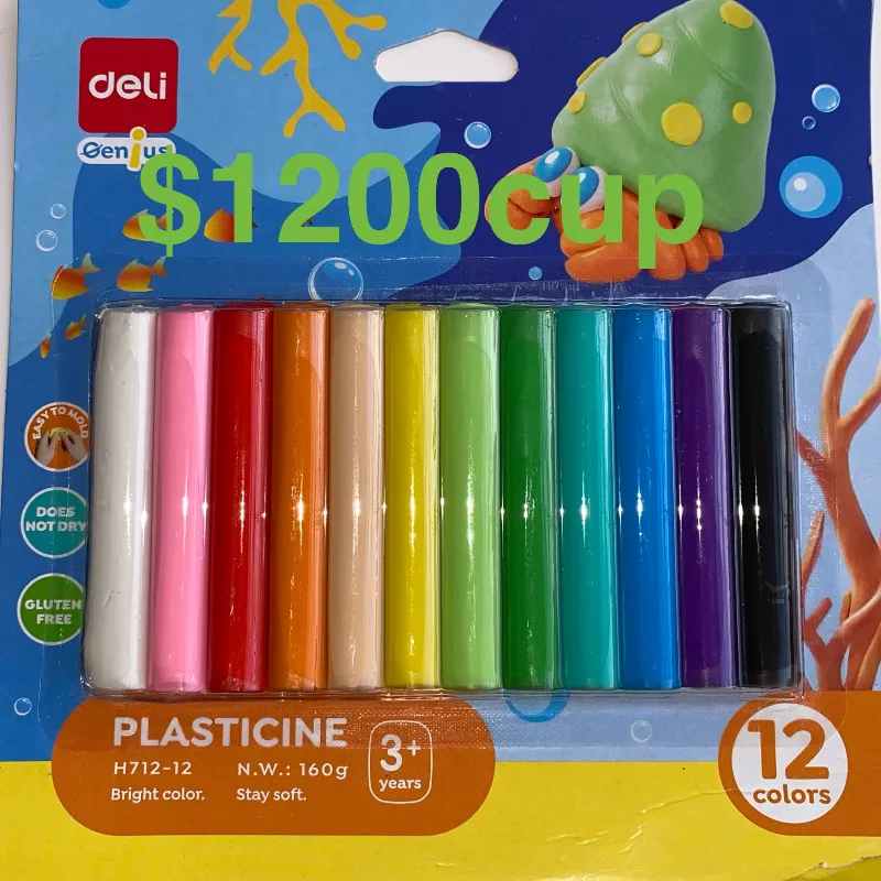Set de plastilina, 12 colores