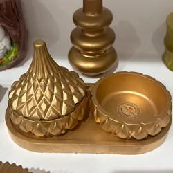 Set de porta, velas y joyero
