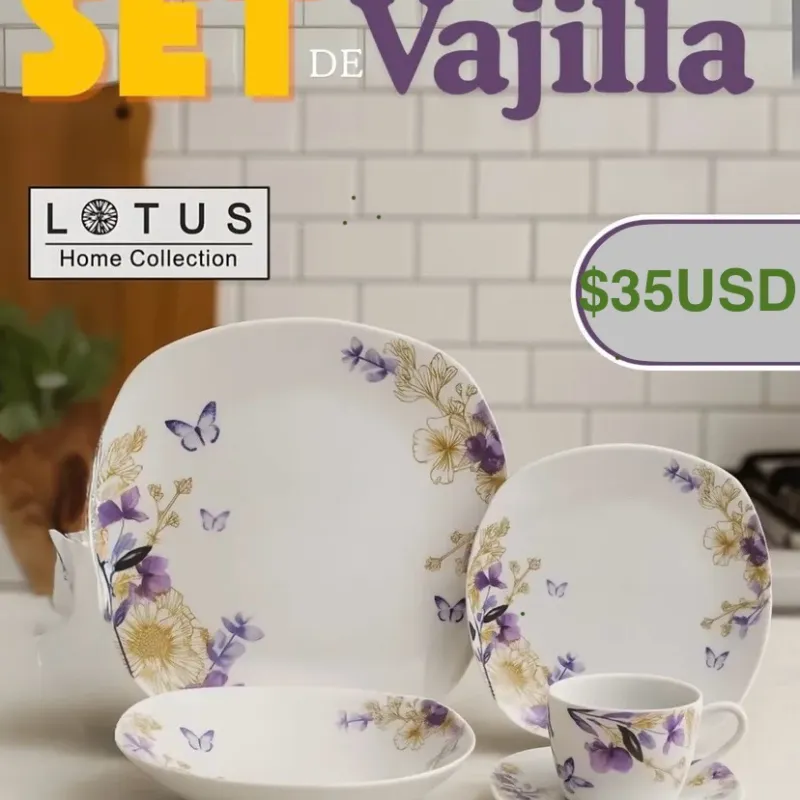 Set de vajillas $35 