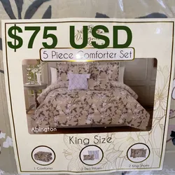Set Edredón King Size 75 USD 