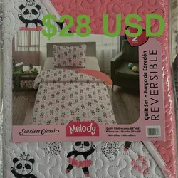 Sobre cama de niña $28 USD 