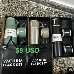 Termos de café con pasos