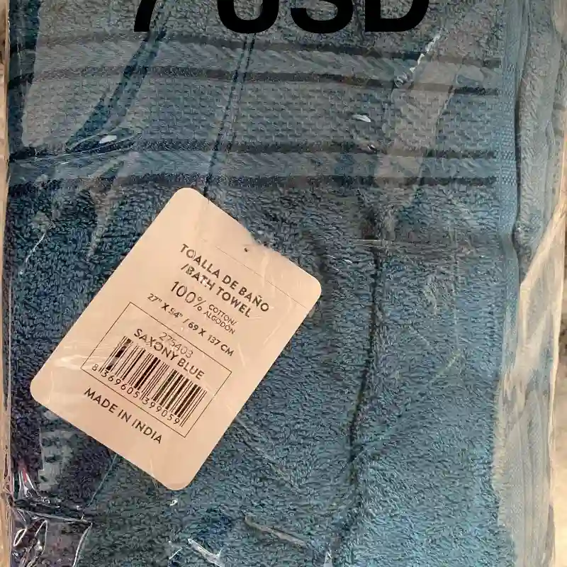 Toalla azul 💯 algodón $7USD