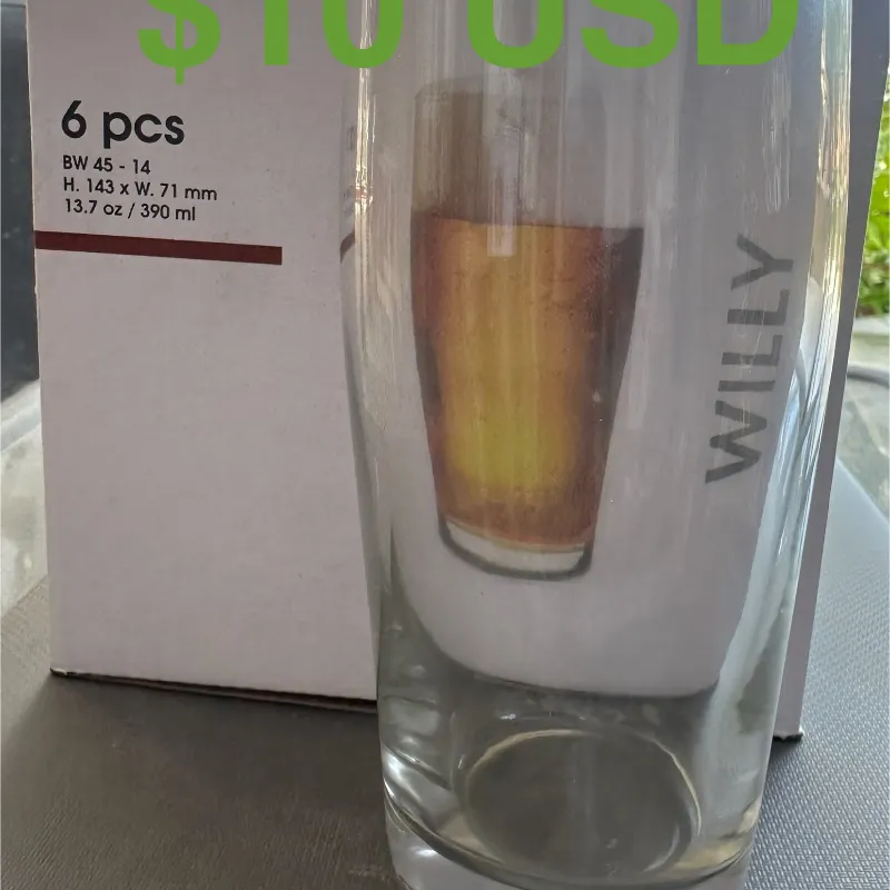 Vasos de cristal de390 ml 