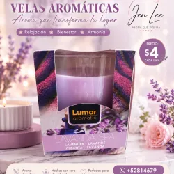 Vela aromática de lavanda 🪻