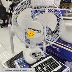 Ventilador con panel solar