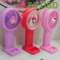Ventilador de mano recargable 5 USD 