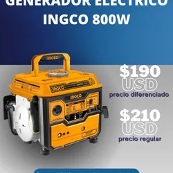 GENERADOR ELÉCTRICO INGCO 800W