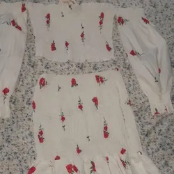 Juego de salla y blusa talla M