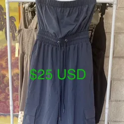 Mono azul strapless 