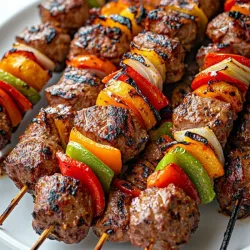 Brochetas de cerdo