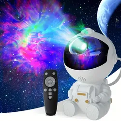 Proyector de estrellas y nebulosa en forma de astronauta 