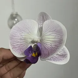 Clip de Orquídea Blanco