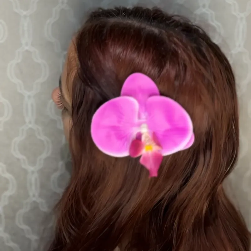 Clip de Orquídea morada