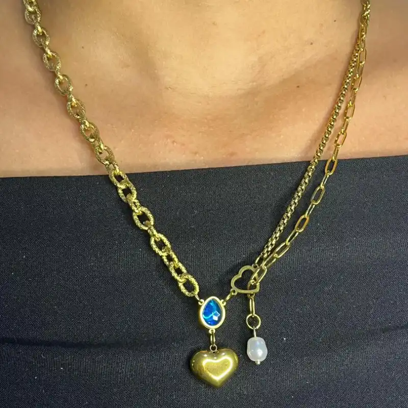Collar Perla Azul