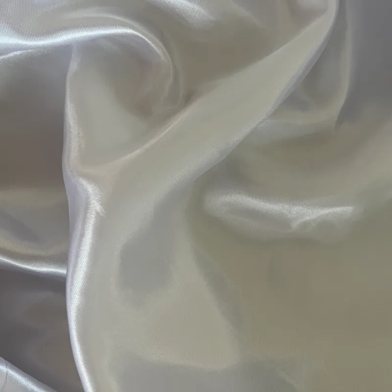 Tela de satin blanco