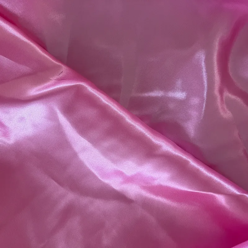 Tela de satin Rosado barbie