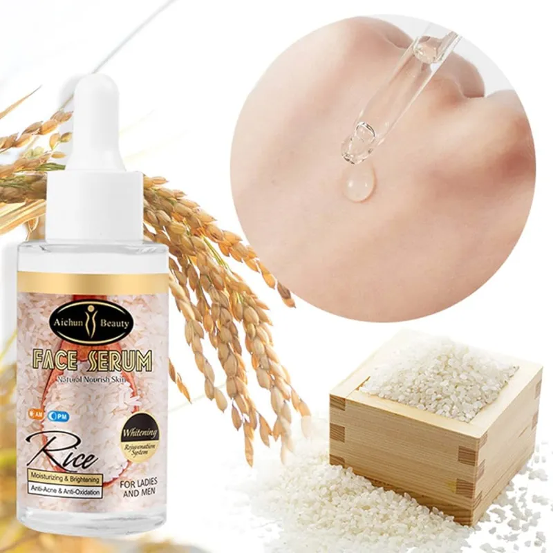 AICHUN BEAUTY Suero facial con Extracto de arroz natural 